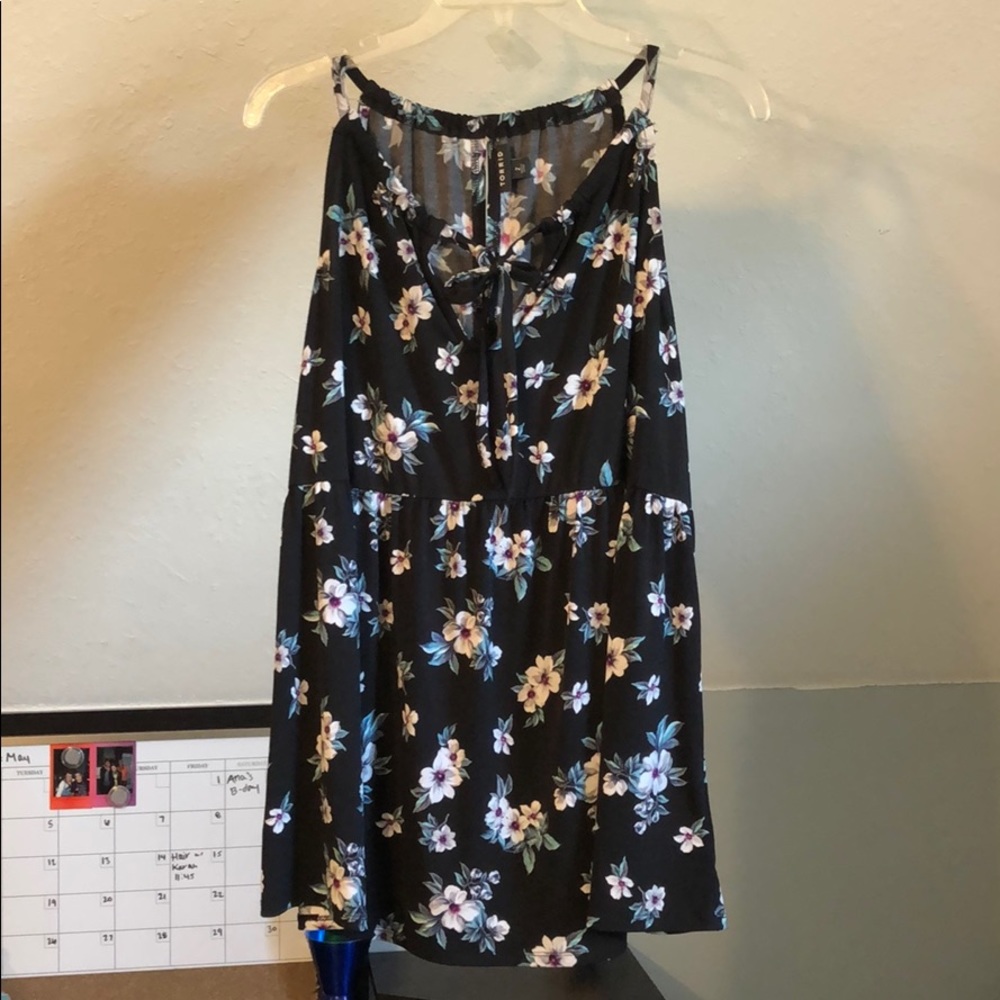Black and Blue Floral Tank